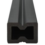 vidaXL Panneaux de terrasse creux et accessoires WPC 20 m² 4 m Teck