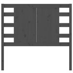 vidaXL Tête de lit Gris 81x4x100 cm Bois massif de pin