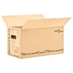 vidaXL Boîtes de déménagement Carton XXL 100 Pièces 60x33x34 cm