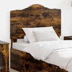 vidaXL Tête de lit avec tête de lit Chêne fumé 80 cm Bois d'ingénierie