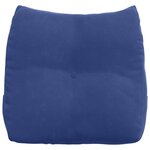 vidaXL Coussin de Dos Bleu police 45 x 24 x 50 cm Velours