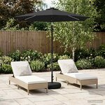 vidaXL Parasol de jardin avec lampes LED 230 x 230 cm Polyester