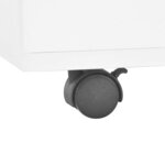 Vidaxl table basse blanc brillant 120 x 60 x 35 cm