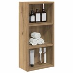 vidaXL Armoire murale de salle de bain Chêne artisan 30 x 16 x 62 5 cm