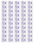 Feuille de 50 timbres Marianne - Monde
