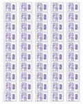 Feuille de 50 timbres Marianne - Monde