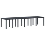 vidaXL Ensemble de salle à manger pour jardin 13 Pièces Anthracite