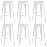 vidaXL Ensemble de bar 7 Pièces Blanc