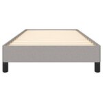 vidaXL Cadre de lit sans matelas gris clair 90x200 cm tissu
