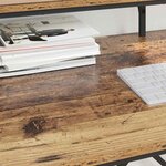 vidaXL Bureau Bois Ancien 80 x 50 x 90 cm Bois d'ingénierie