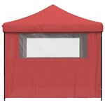 vidaXL Tente de fête 292 x 292 x 315 cm Bordeaux Tissu Oxford