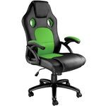 Tectake Chaise gamer TYSON - noir/vert