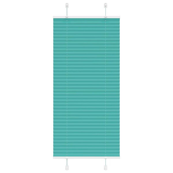 vidaXL Store plissé vert pétrole 65x100 cm largeur du tissu 64 4 cm