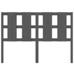 vidaXL Tête de lit Gris 145 5x4x100 cm Bois massif de pin