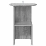 vidaXL Table d'appoint Sonoma gris Ø 39 5 x 55 cm Bois d'ingénierie