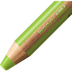 Crayon WOODY 3 en 1 Extra large Vert anglais extra clair STABILO