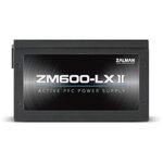 Zalman zm600-lxii unité d'alimentation d'énergie 600 w 20+4 pin atx atx noir