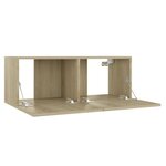 vidaXL Ensemble de meubles TV 3 Pièces Chêne sonoma Bois d'ingénierie