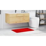 vidaXL Tapis de bain antidérapant Rouge 60 x 90 cm PP