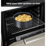 TEFAL L6719012 Ingenio Authentic Set de 3 casseroles, Batterie de cuisine induction, Four, Poignée, Effet pierre, Fabriqué en France