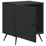 vidaXL Cabinet de chevet 2 Pièces Noir 43 x 34 5 x 50 cm