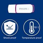 Philips clé usb 2.0 snow 64 go blanc et violet