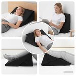 vidaXL Coussin en coin Autre Noir 55 x 55 x 26 cm