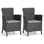Allibert Chaises d'extérieur 2 Pièces Miami Graphite