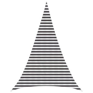 vidaXL Voile d'ombre 4 x 5 x 5 m HDPE Triangulaire Anthracite et blanc