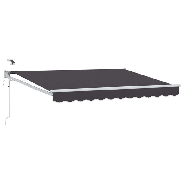 vidaXL Auvent rétractable électrique Anthracite 3 5 x 2 m