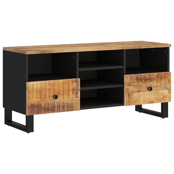 vidaXL Meuble TV 100x33x46 cm bois de manguier et d'ingénierie