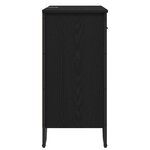 vidaXL Buffet Chêne noir 79.5 x 35.5 x 74.5 cm Bois d'ingénierie