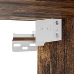 vidaXL Garde-robe Chêne fumé 100x32 5x35 cm Bois d'ingénierie