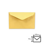 Lot de 100 Enveloppes ELECTIONS 90x140 mm - jaune 80 g