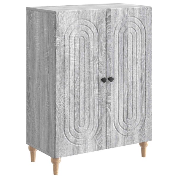 vidaXL Buffet Sonoma gris 66 x 34 5 x 90 cm Bois d'ingénierie