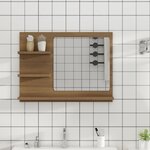 vidaXL Miroir de bain Chêne marron 60x10 5x45 cm Bois d'ingénierie