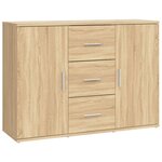 vidaXL Buffet chêne sonoma 91x29 5x65 cm bois d'ingénierie