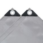 vidaXL Bâche 650 g / m² 3x6 m Gris