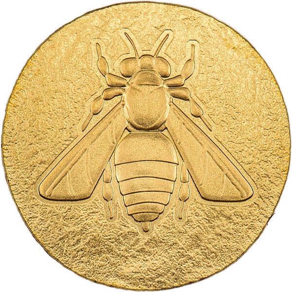 Pièce de monnaie en Or 5 Dollars g 0.5 Millésime 2023 Ancient Greece HONEY BEE