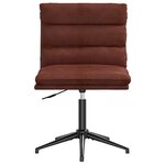 vidaXL Chaises à manger lot de 6 marron brillant similicuir