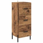 vidaXL Buffet Bois ancien 34 x 34 5 x 90 cm Bois d'ingénierie