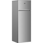 Beko rdsa280k30sn réfrigérateur congélateur haut - 250 l (204+46) - froid statique - minfrost - gris acier