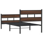 vidaXL Cadre de lit sans matelas avec tête de lit pied de lit 80x200cm