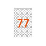 Sachet de 539 pastilles de signalisation rondes gommettes 8 mm blanc agipa