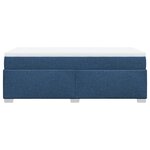 vidaXL Sommier à lattes de lit avec matelas Bleu 90x190 cm Tissu