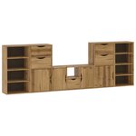 vidaXL Meubles TV 5 Pièces avec rangement ODDA bois de pin massif