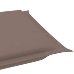 vidaXL Chaise longue à bascule avec coussin Bois de teck solide