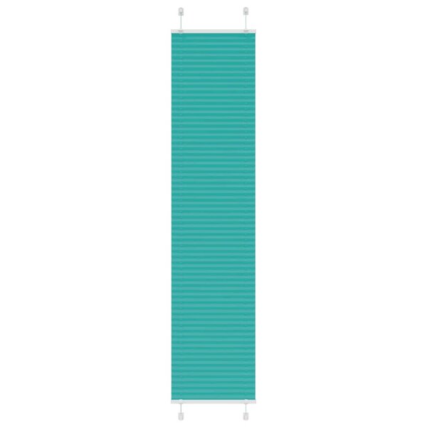 vidaXL Store plissé vert pétrole 40x200 cm largeur du tissu 39 4 cm