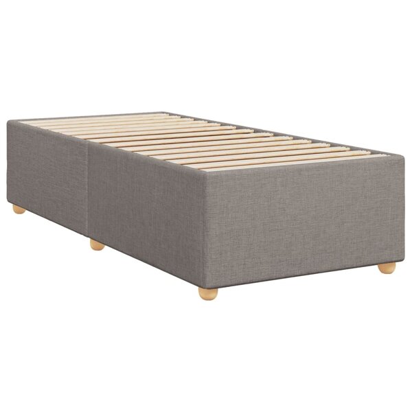 vidaXL Cadre de lit sans matelas taupe 90x190 cm tissu