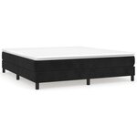 vidaXL Cadre de lit Noir 180 x 200 cm Velours